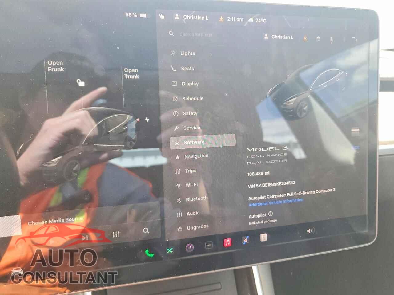 TESLA MODEL 3 2019 - 5YJ3E1EB9KF384542