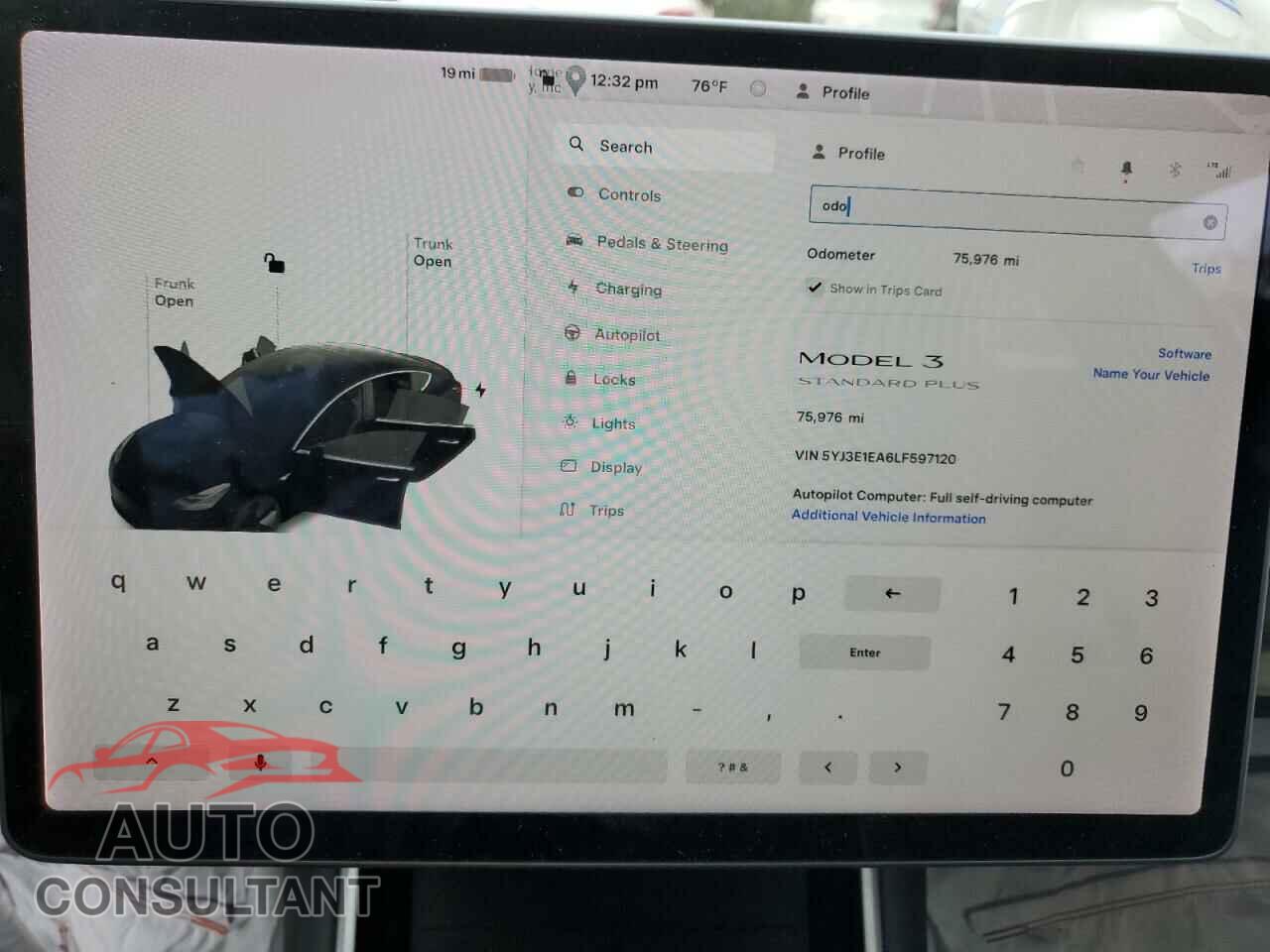 TESLA MODEL 3 2020 - 5YJ3E1EA6LF597120