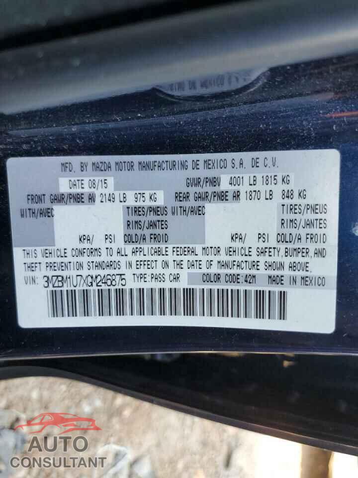 MAZDA 3 2016 - 3MZBM1U7XGM246875