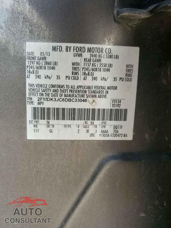 FORD EDGE 2013 - 2FMDK3JC6DBC33046