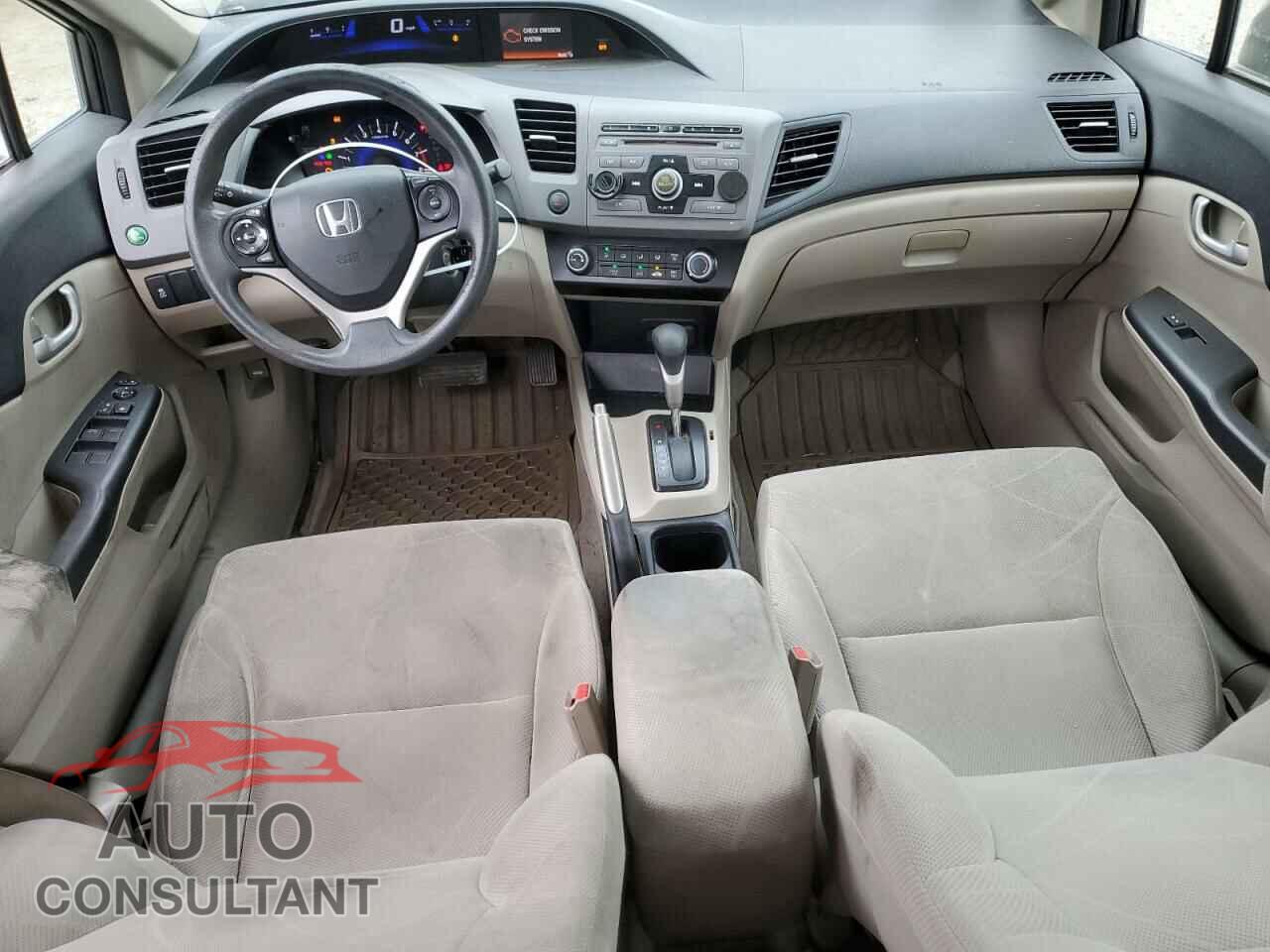 HONDA CIVIC 2012 - 19XFB2F58CE322562