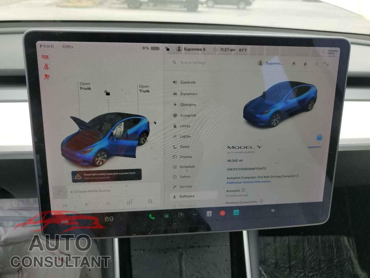 TESLA MODEL Y 2021 - 5YJYGDED9MF110473