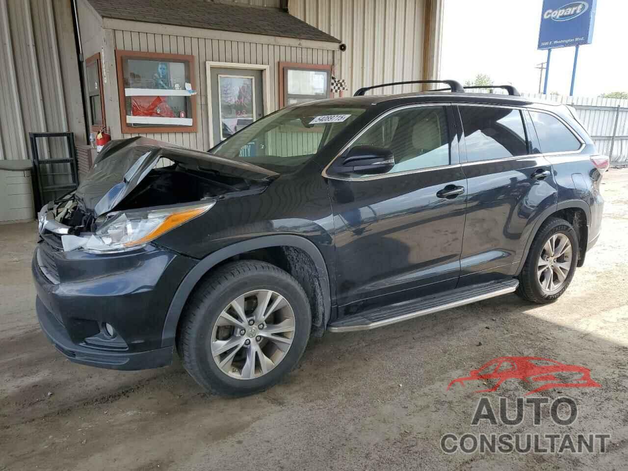 TOYOTA HIGHLANDER 2015 - 5TDJKRFH6FS090633