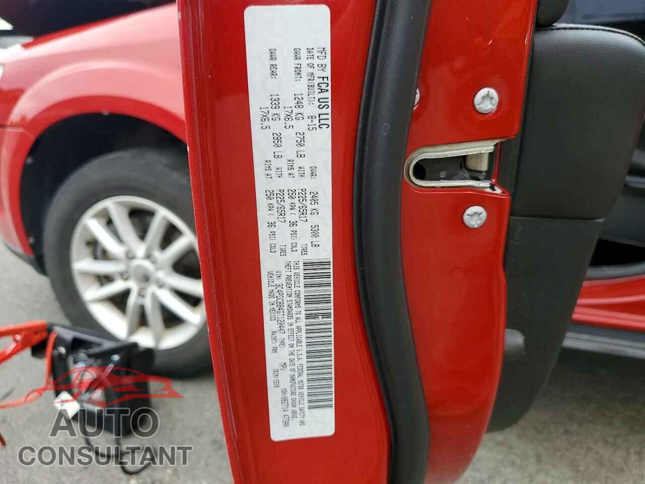 DODGE JOURNEY 2016 - 3C4PDCBB4GT120447