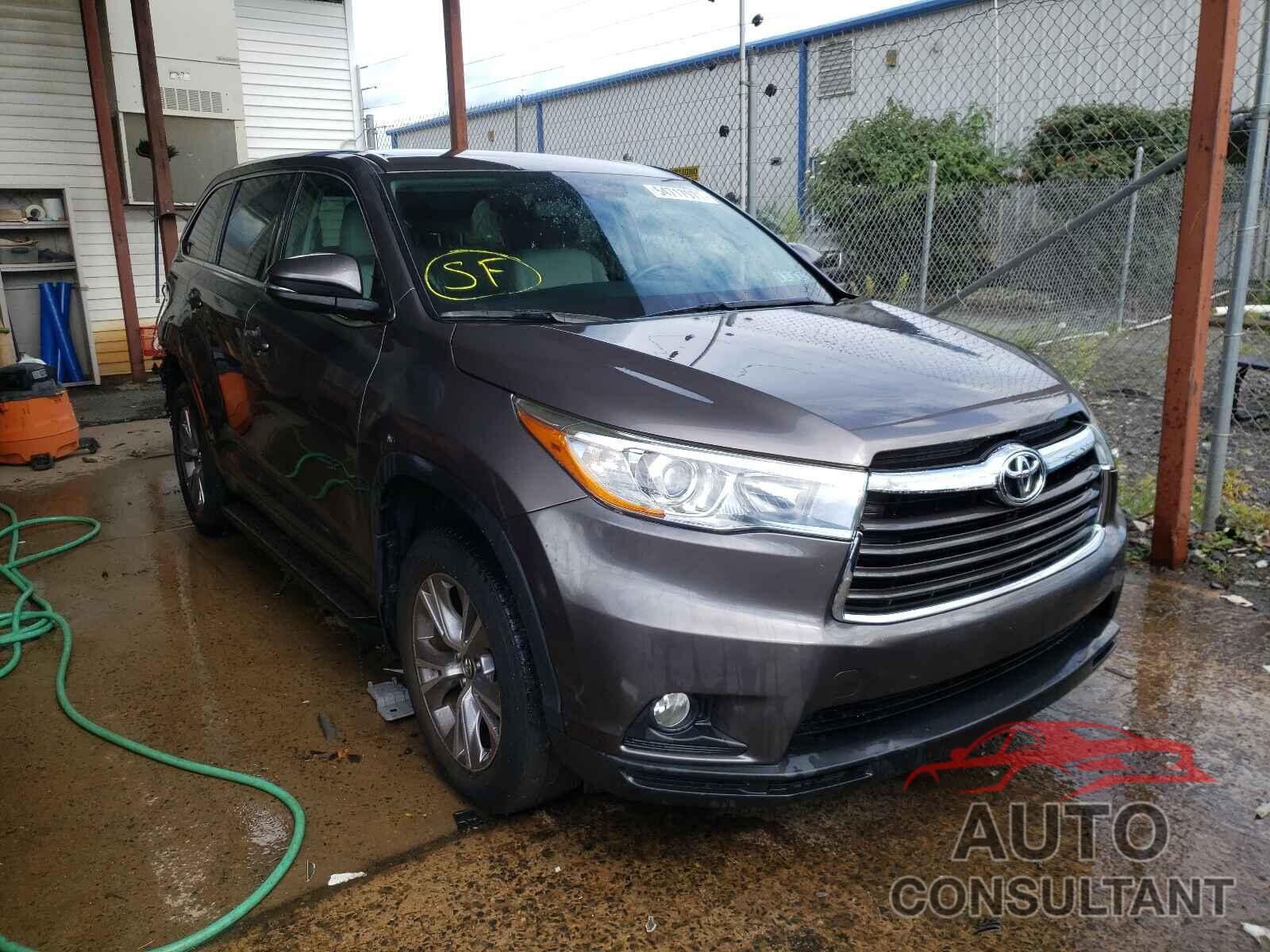 TOYOTA HIGHLANDER 2016 - 5TDBKRFH0GS295631