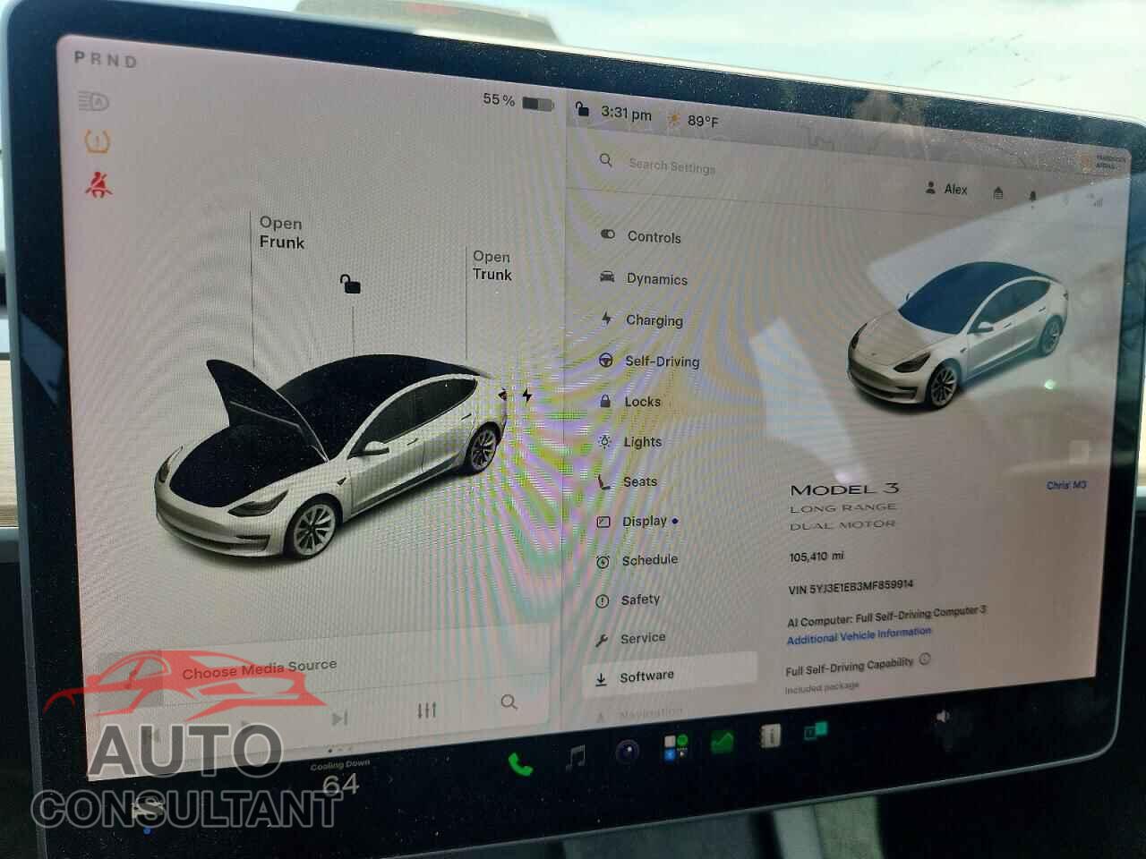 TESLA MODEL 3 2021 - 5YJ3E1EB3MF859914