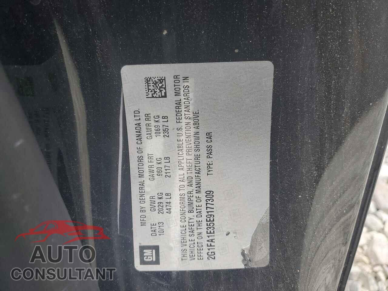 CHEVROLET CAMARO 2014 - 2G1FA1E35E9177309