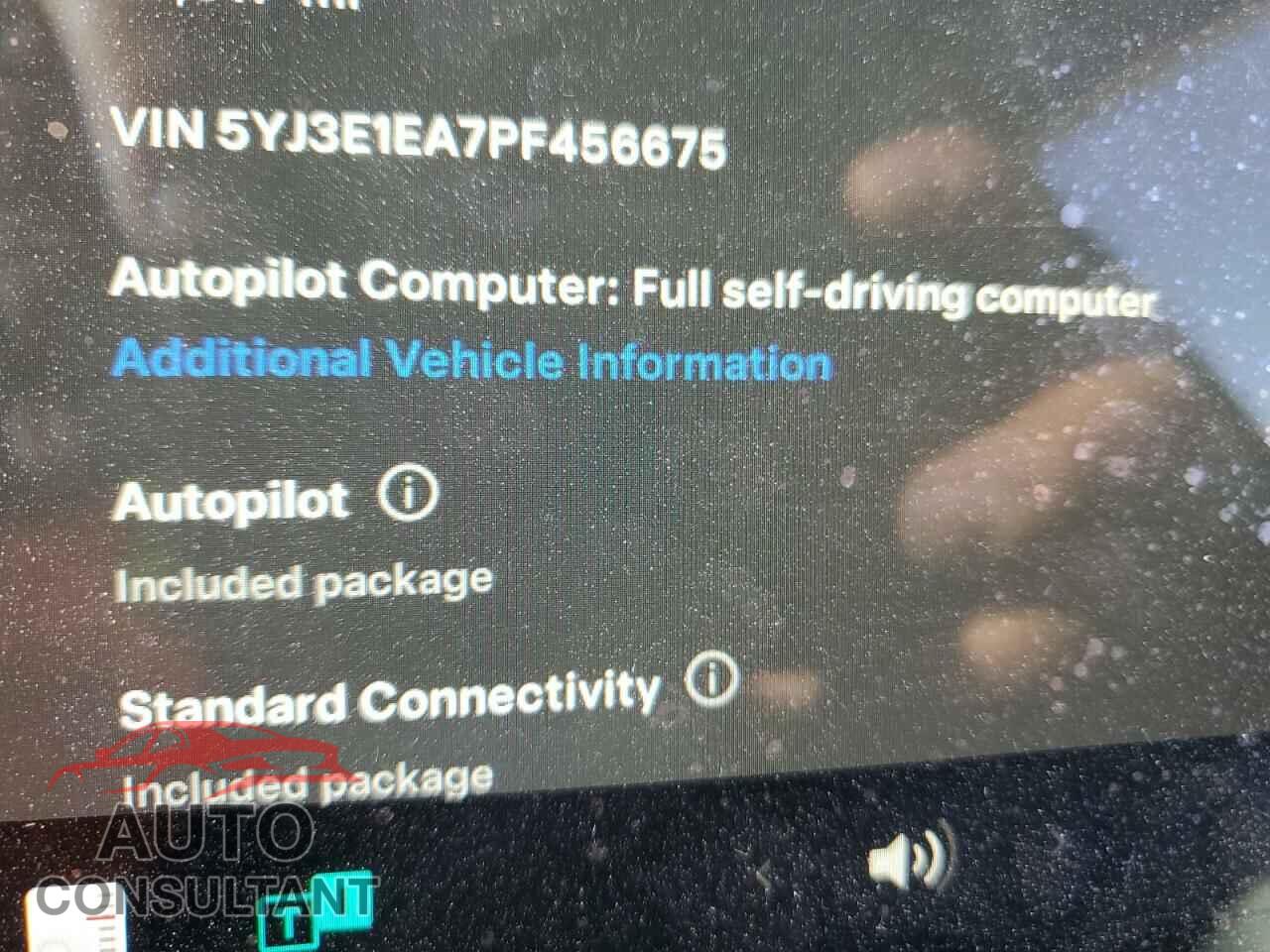 TESLA MODEL 3 2023 - 5YJ3E1EA7PF456675