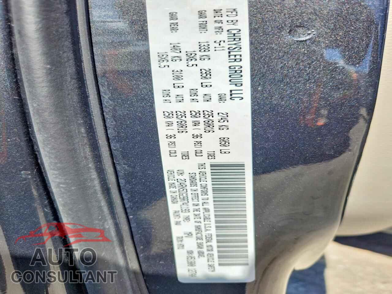 DODGE CARAVAN 2011 - 2D4RN5DG2BR741193