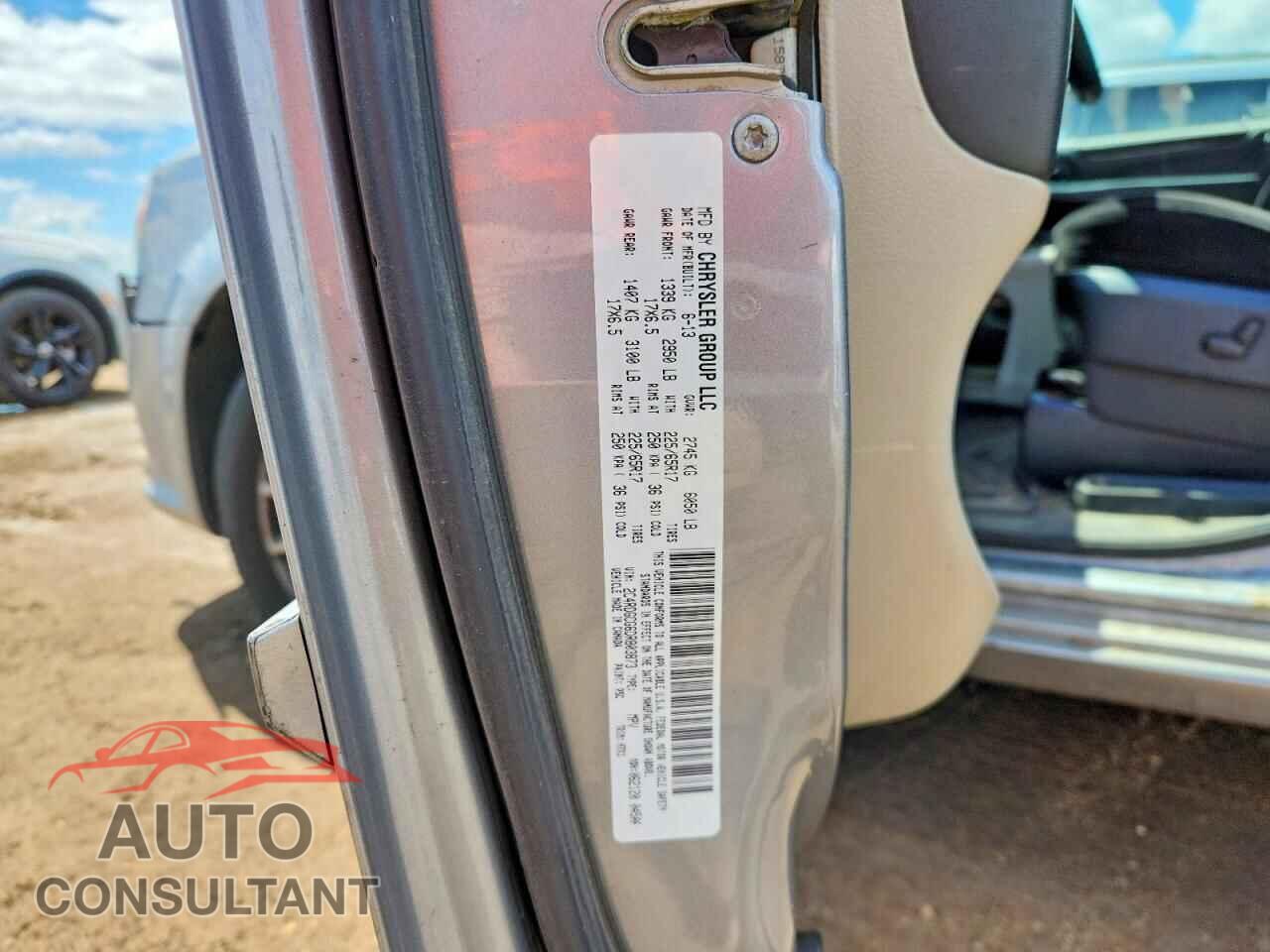 DODGE CARAVAN 2013 - 2C4RDGCG6DR803873