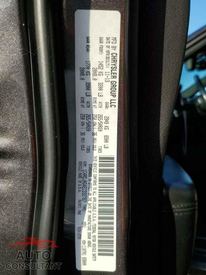 DODGE DURANGO 2014 - 1C4RDJAG4EC332767