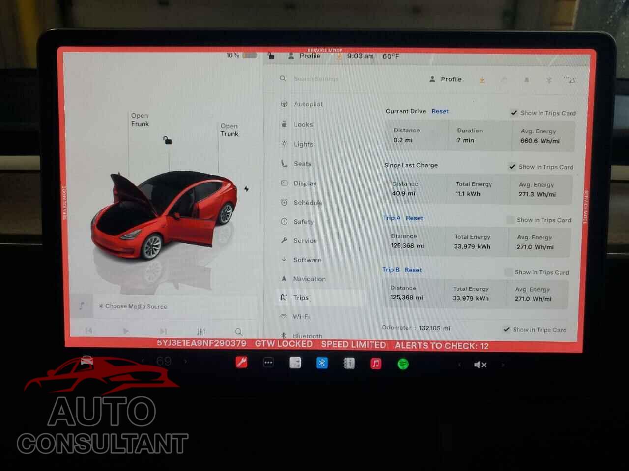 TESLA MODEL 3 2022 - 5YJ3E1EA9NF290379