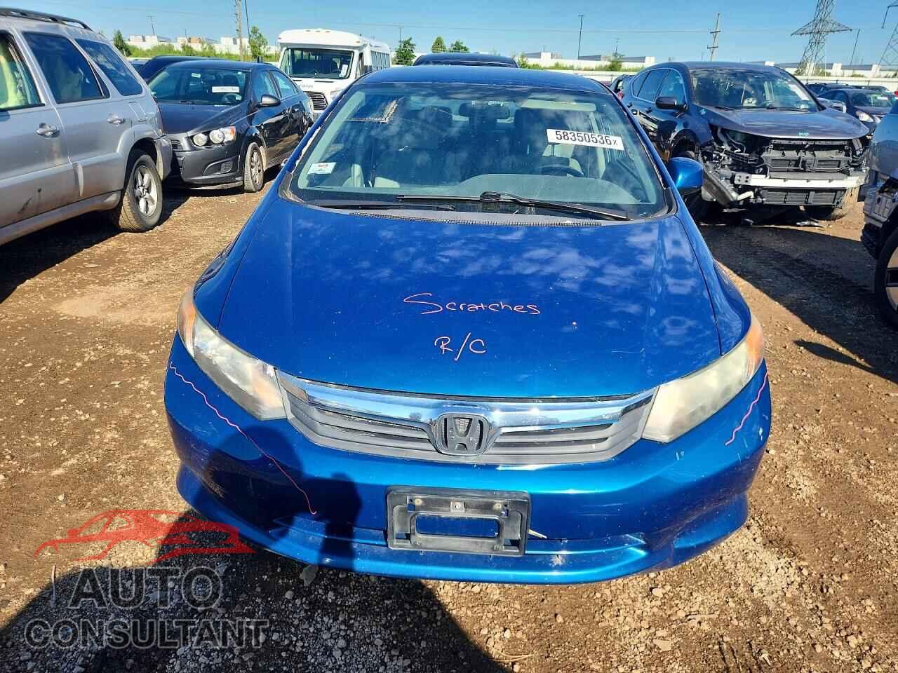 HONDA CIVIC 2012 - 19XFB2F5XCE324992