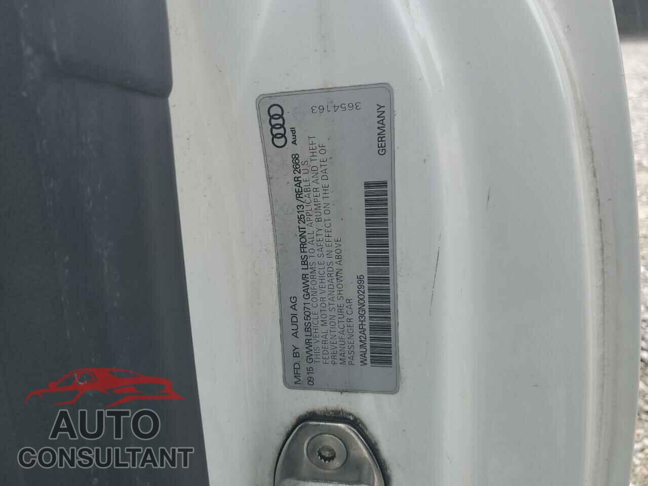 AUDI A5 2016 - WAUM2AFH3GN002995