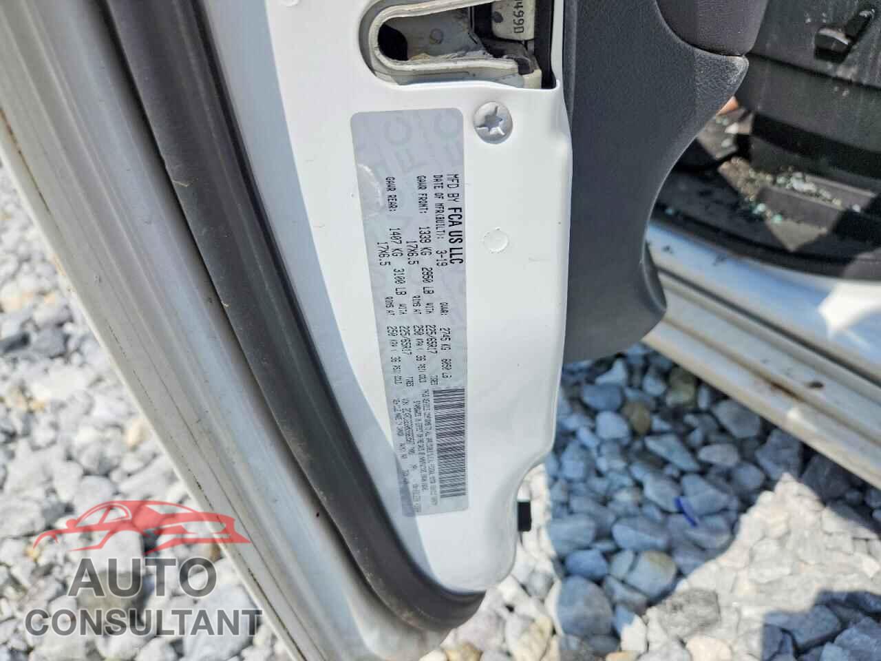 DODGE CARAVAN 2019 - 2C4RDGEG0KR663507