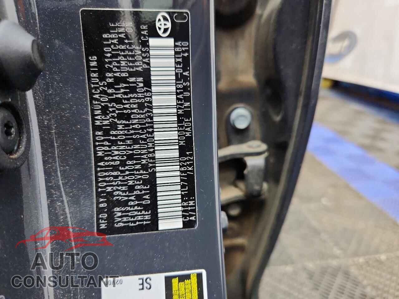 TOYOTA COROLLA 2026 - 5YFB4MDE4TP377967