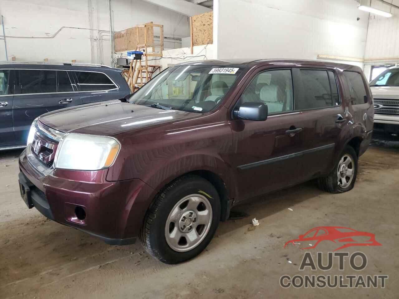 HONDA PILOT 2011 - 5FNYF4H27BB082294