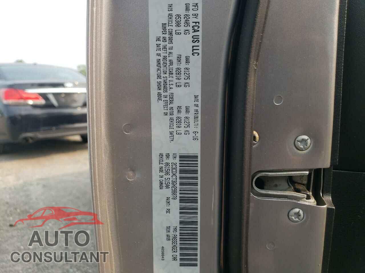 DODGE CHARGER 2016 - 2C3CDXCT3GH298070