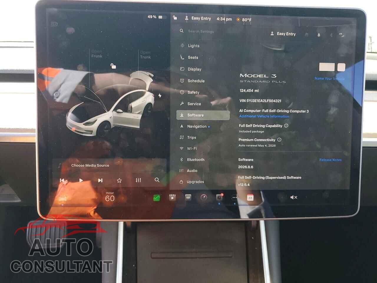 TESLA MODEL 3 2020 - 5YJ3E1EA2LF504321