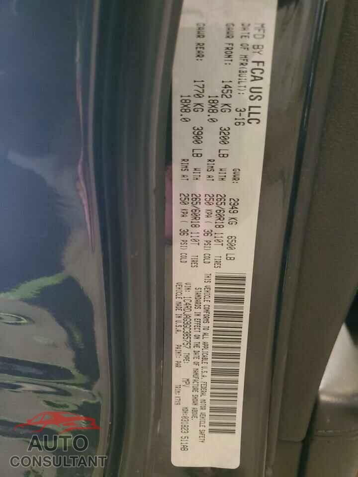 DODGE DURANGO 2016 - 1C4RDJAG9GC385757