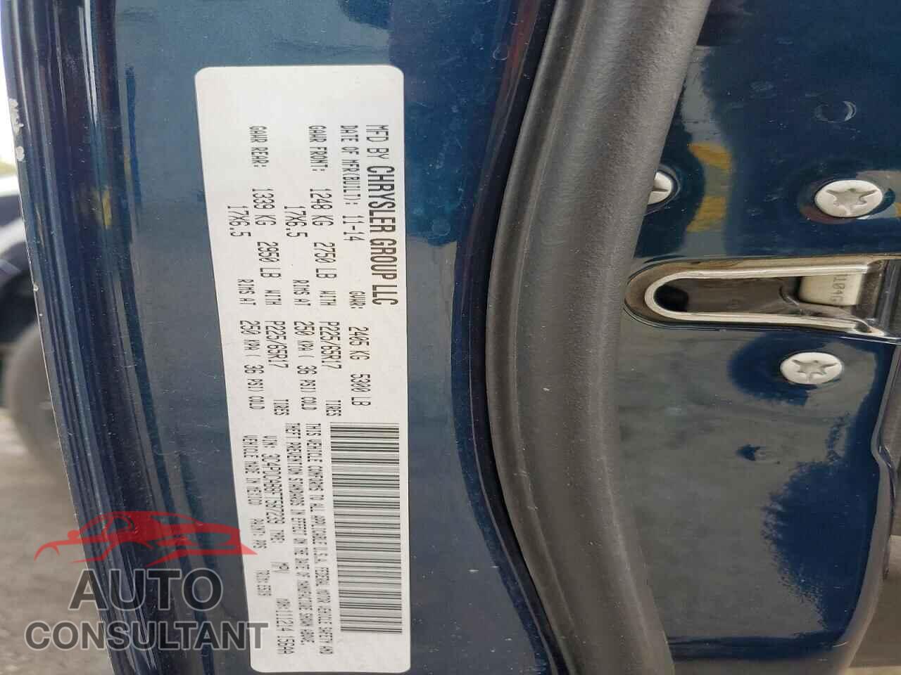 DODGE JOURNEY 2015 - 3C4PDCAB8FT587239