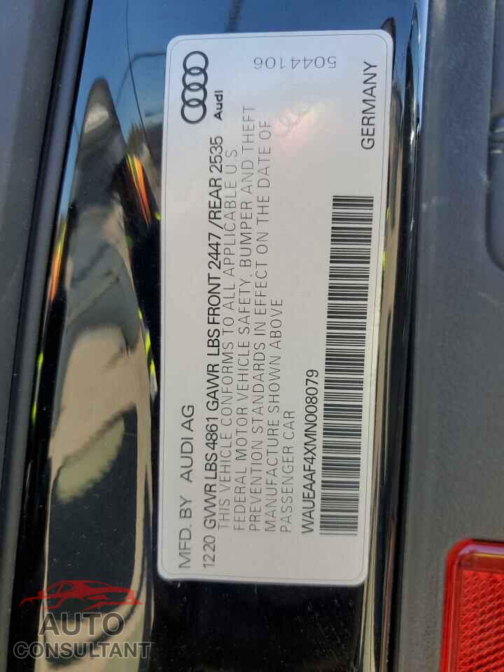 AUDI A4 2021 - WAUEAAF4XMN008079