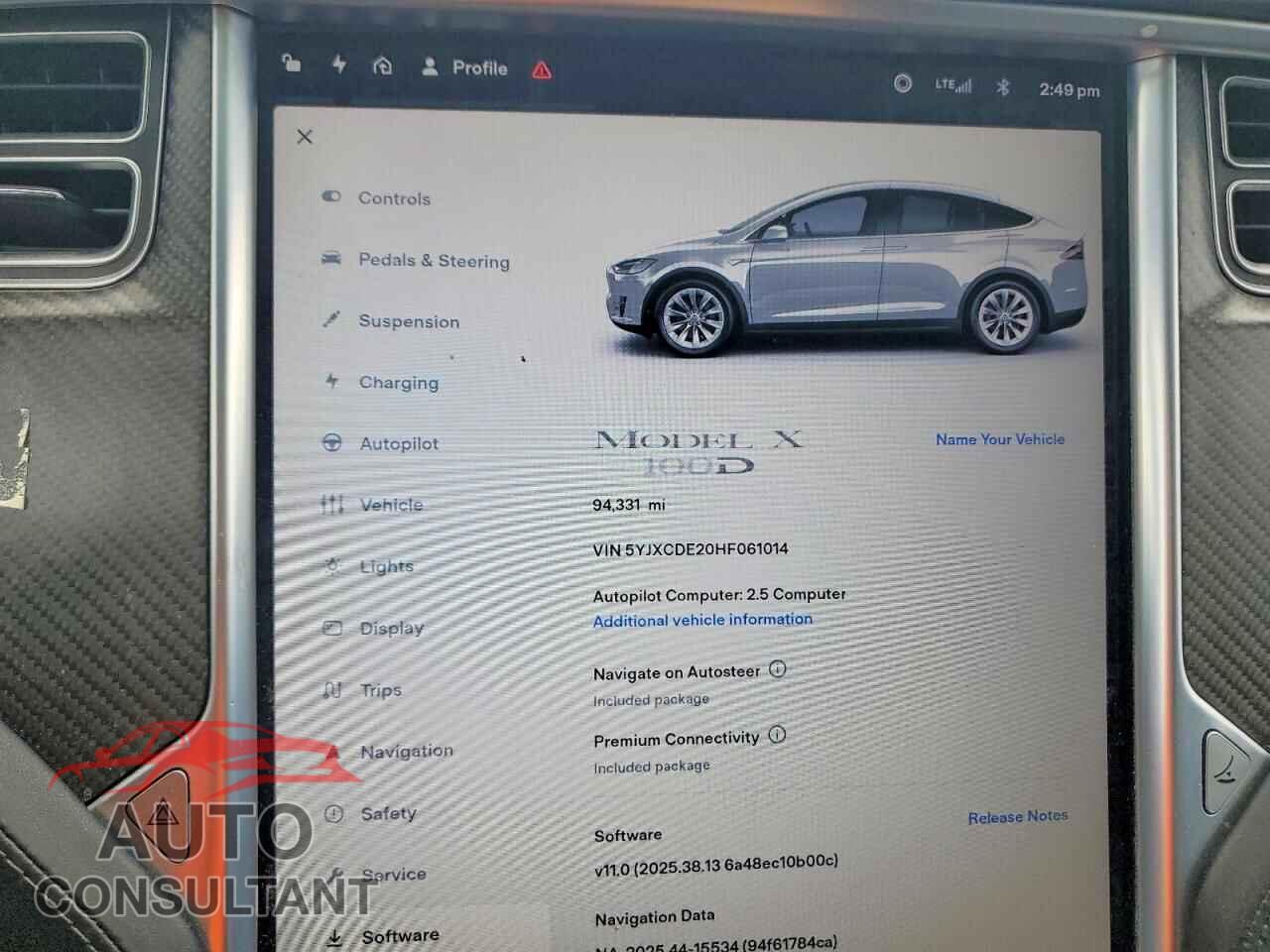 TESLA MODEL X 2017 - 5YJXCDE20HF061014
