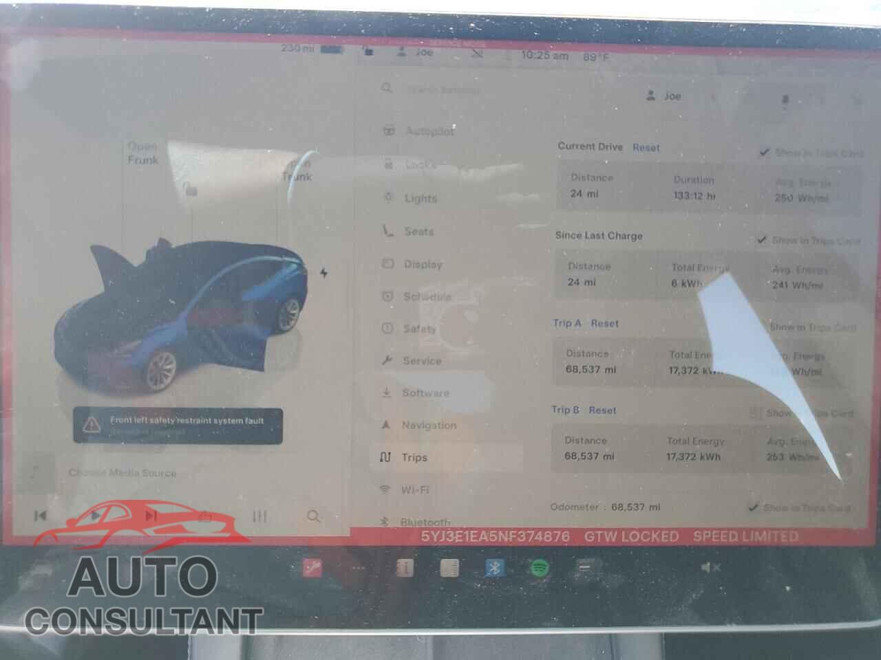 TESLA MODEL 3 2022 - 5YJ3E1EA5NF374876