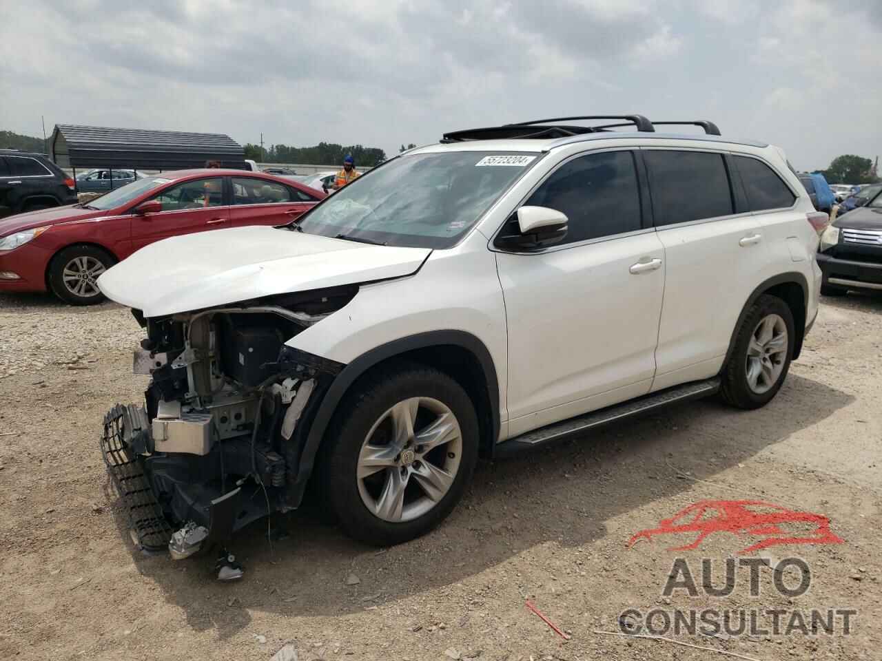 TOYOTA HIGHLANDER 2015 - 5TDDKRFH0FS186142