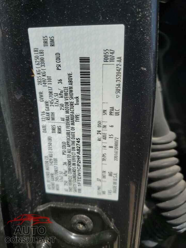 FORD F-150 2017 - 1FTEW1CP2HFA82745