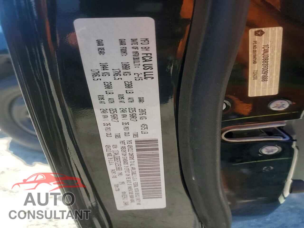 JEEP COMPASS 2015 - 1C4NJDBB2FD291868