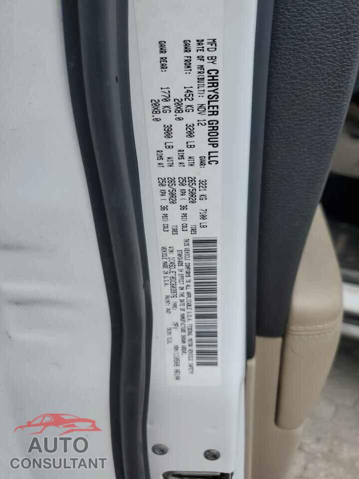DODGE DURANGO 2013 - 1C4SDJET0DC603976