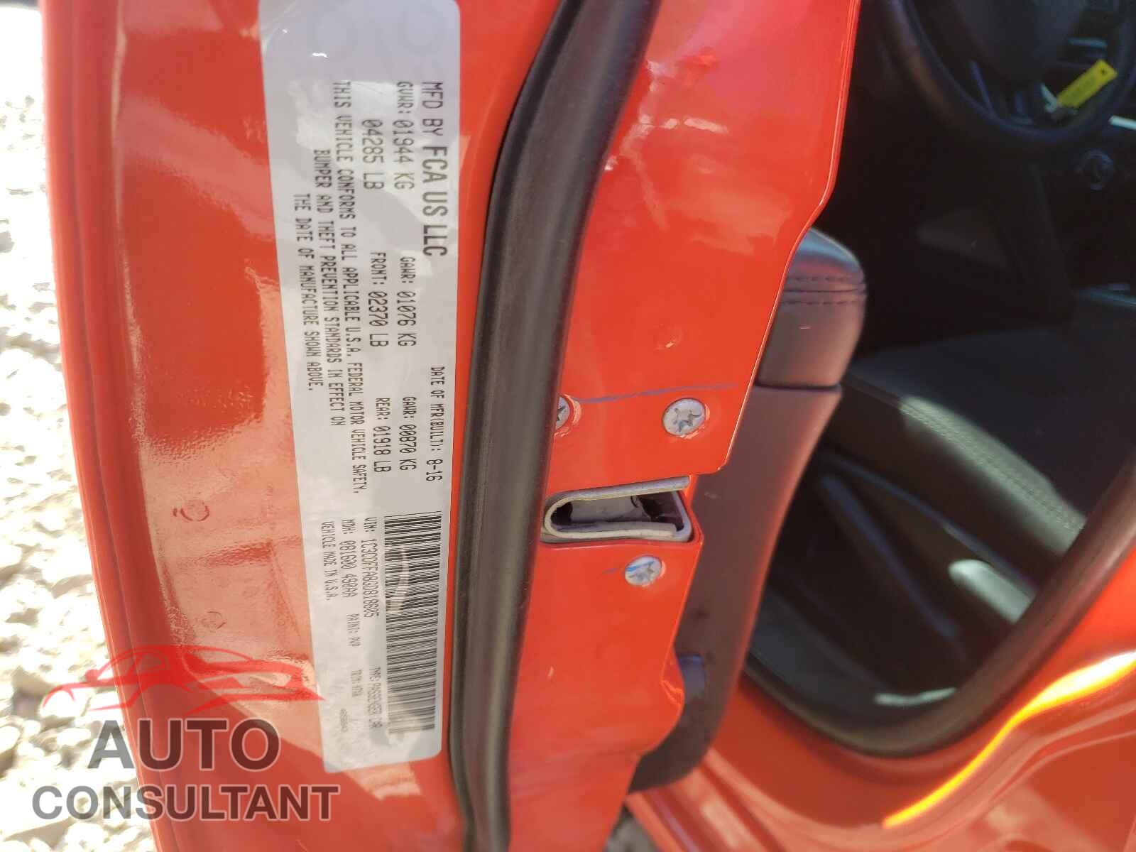 DODGE DART 2016 - 1C3CDFFA8GD818605