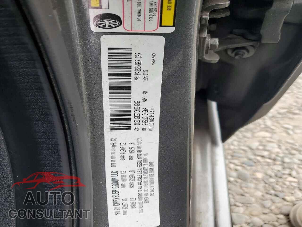 DODGE AVENGER 2012 - 1C3CDZEG7CN234269