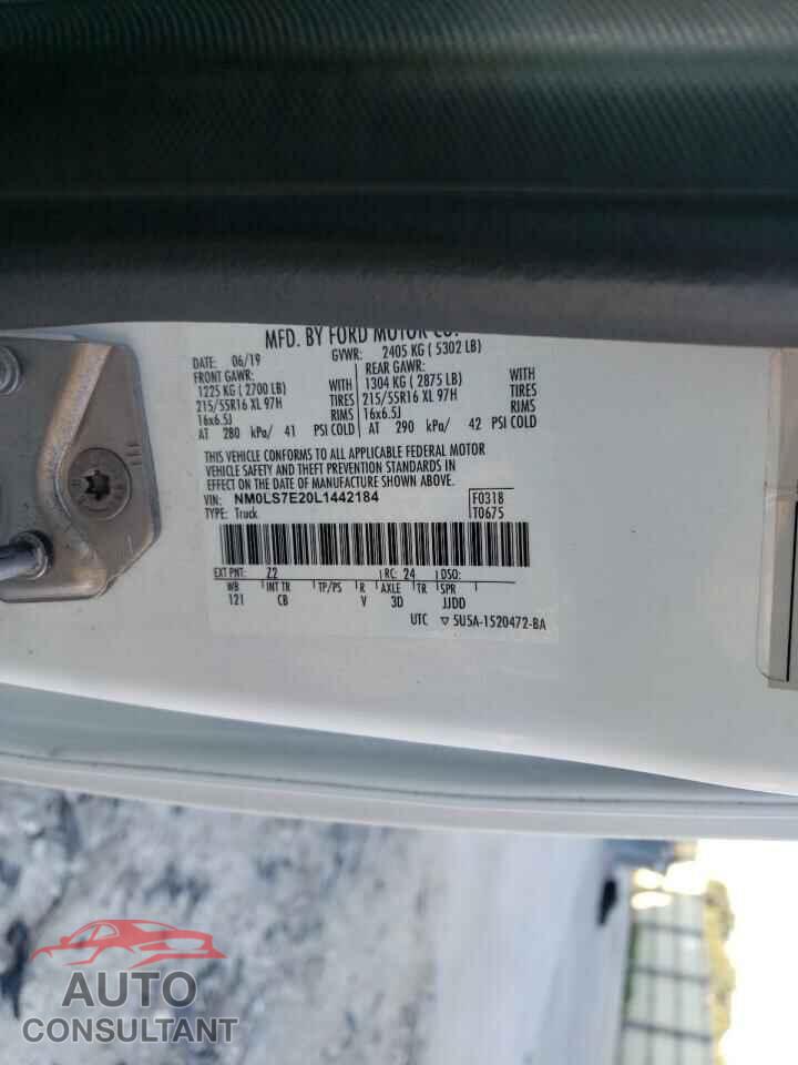 FORD TRANSIT 2020 - NM0LS7E20L1442184