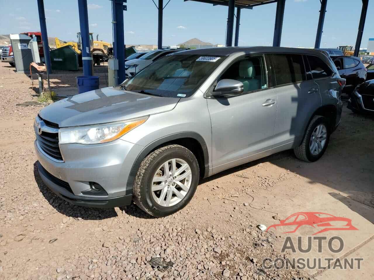 TOYOTA HIGHLANDER 2014 - 5TDZARFH6ES005102