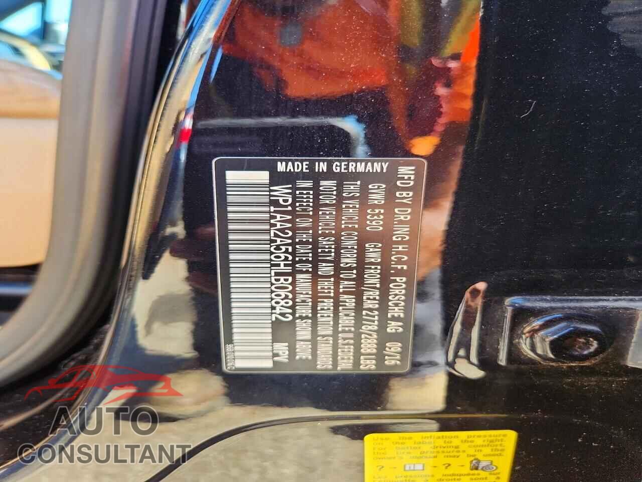 PORSCHE MACAN 2017 - WP1AA2A56HLB06842