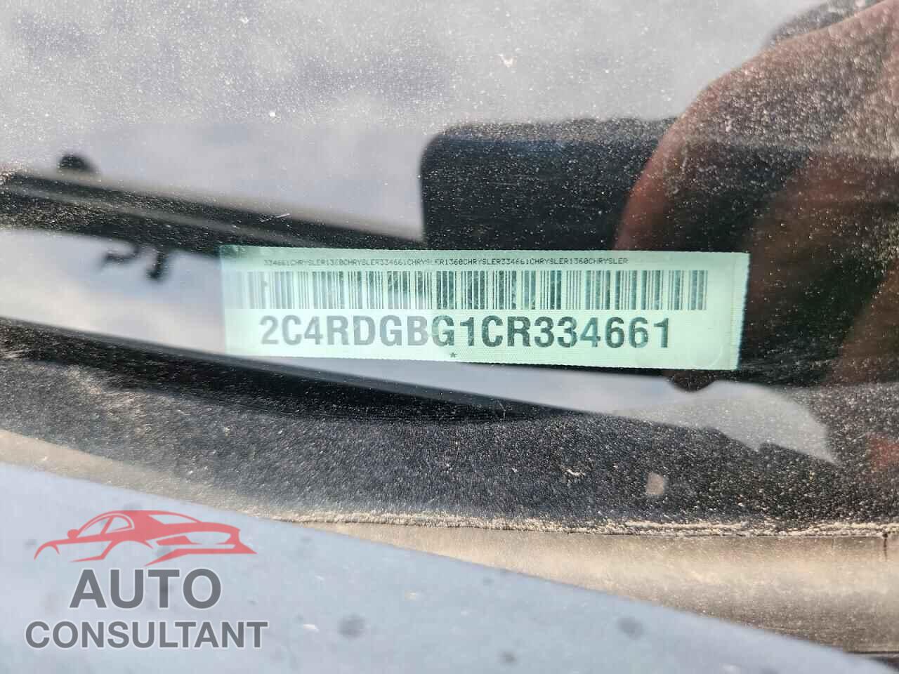 DODGE CARAVAN 2012 - 2C4RDGBG1CR334661
