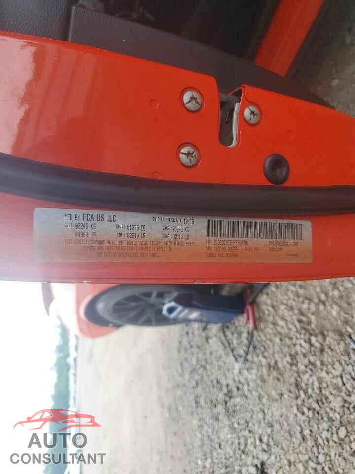 DODGE CHALLENGER 2017 - 2C3CDZAG5HH516979