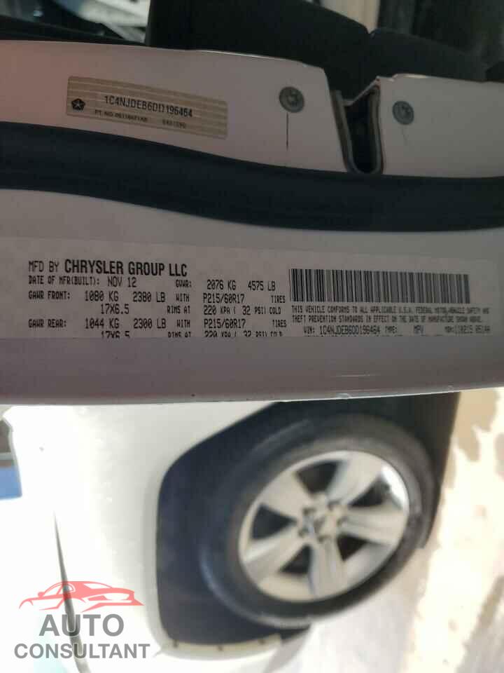 JEEP COMPASS 2013 - 1C4NJDEB6DD196464