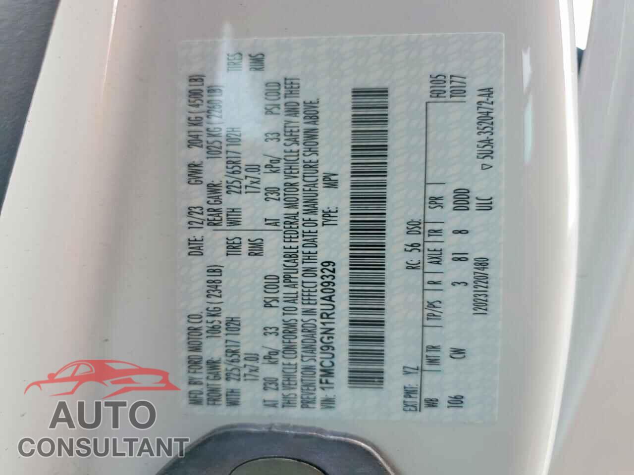 FORD ESCAPE 2024 - 1FMCU9GN1RUA09329