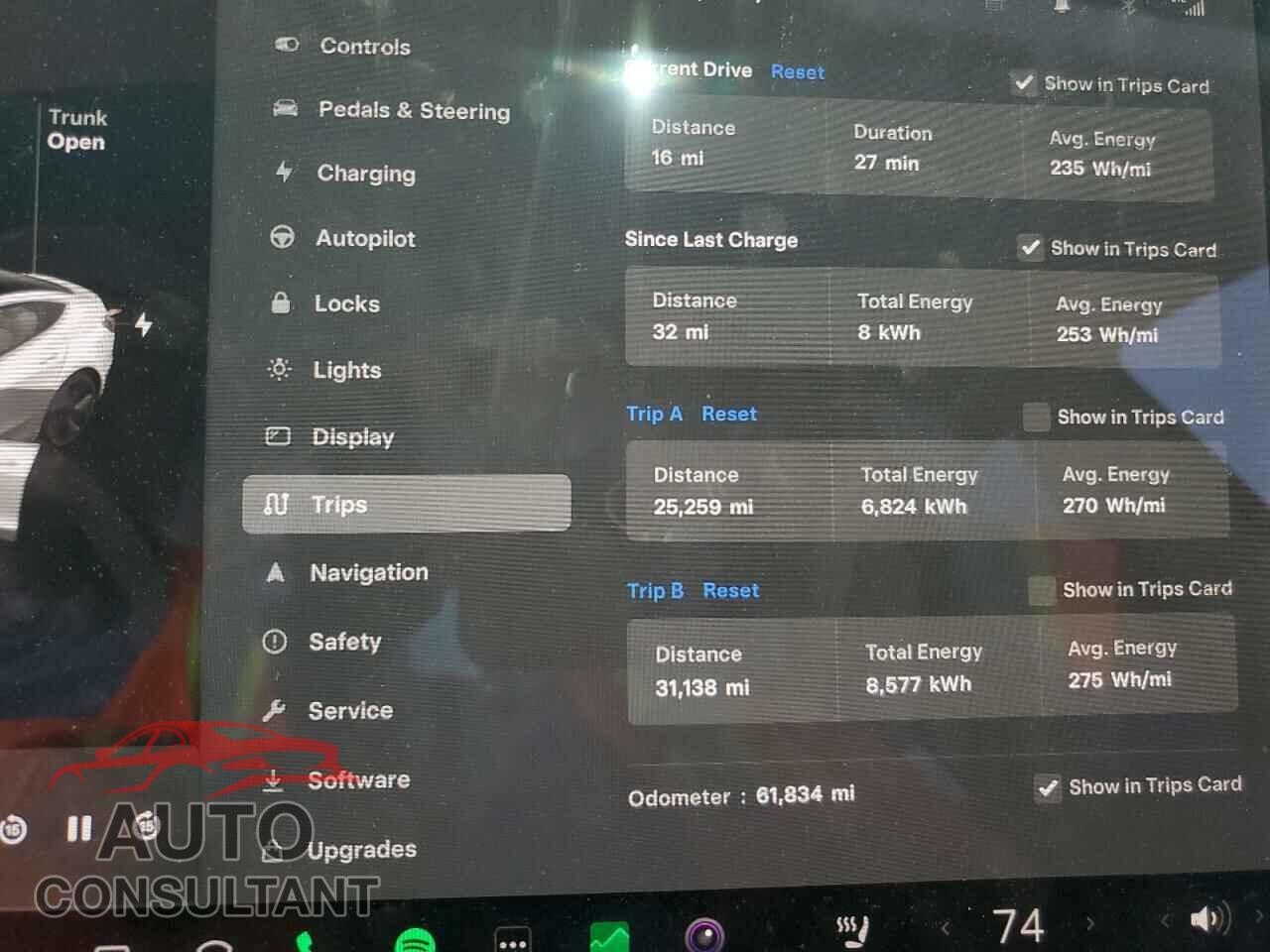 TESLA MODEL 3 2019 - 5YJ3E1EB8KF413822