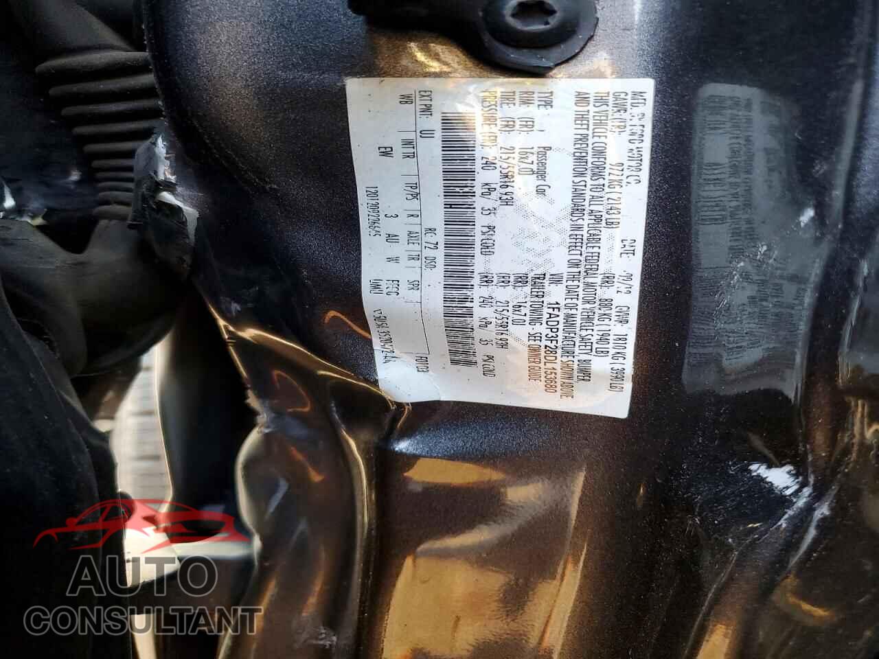 FORD FOCUS 2013 - 1FADP3F28DL153680