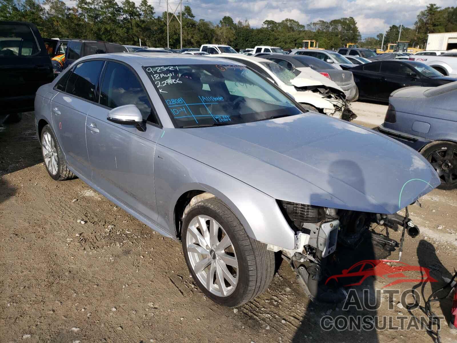 AUDI A4 2018 - WAUKMAF46JA229806