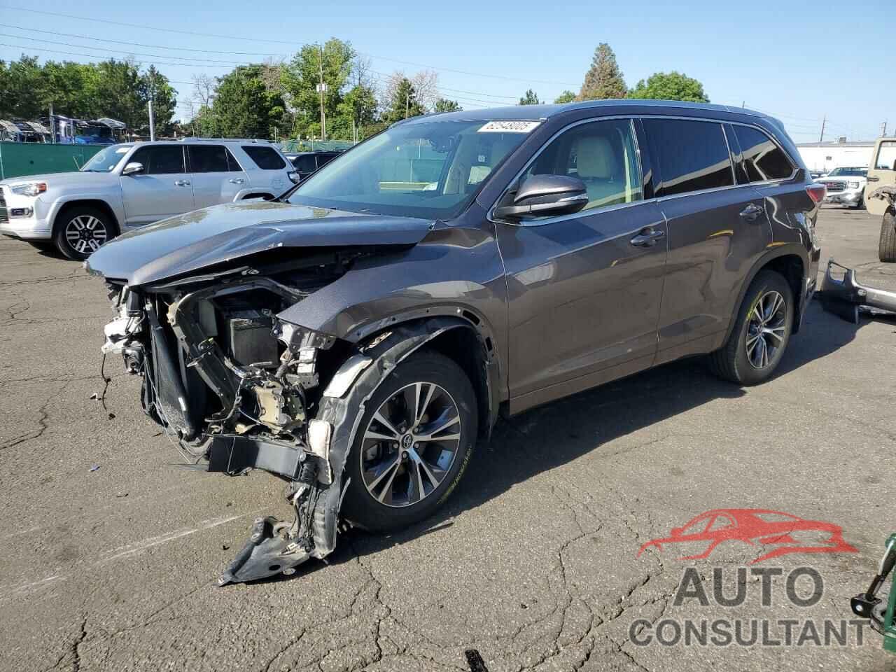 TOYOTA HIGHLANDER 2016 - 5TDJKRFH7GS290356