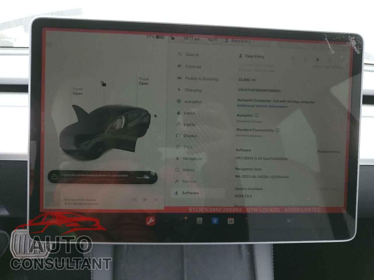 TESLA MODEL 3 2022 - 5YJ3E1EB9NF298863