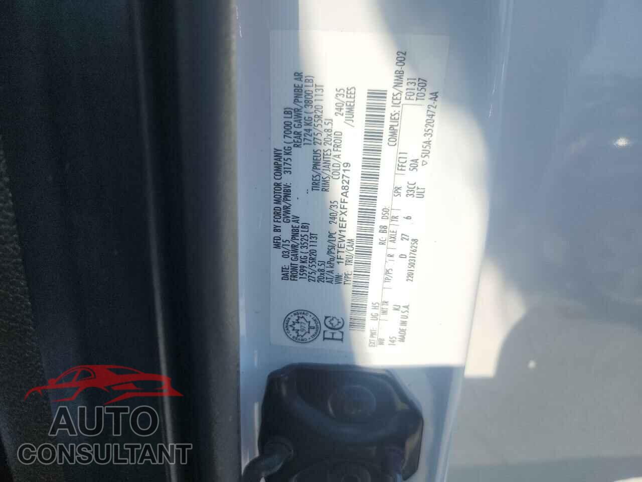 FORD F-150 2015 - 1FTEW1EFXFFA82719