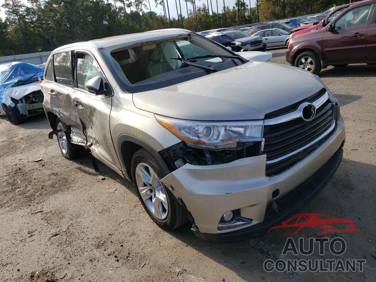 TOYOTA HIGHLANDER 2016 - 5TDYKRFHXGS158190