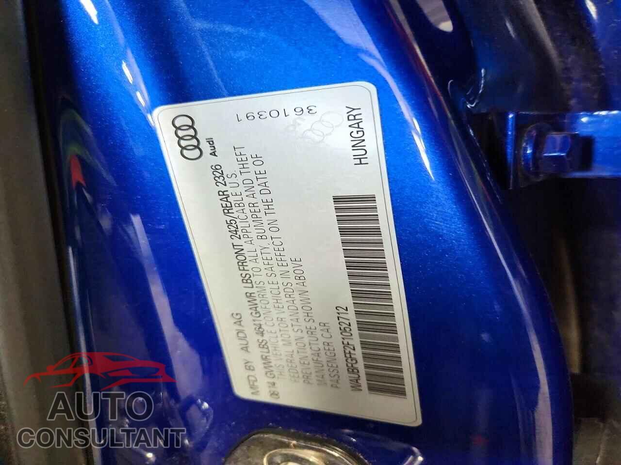 AUDI A3 2015 - WAUBFGFF2F1052712