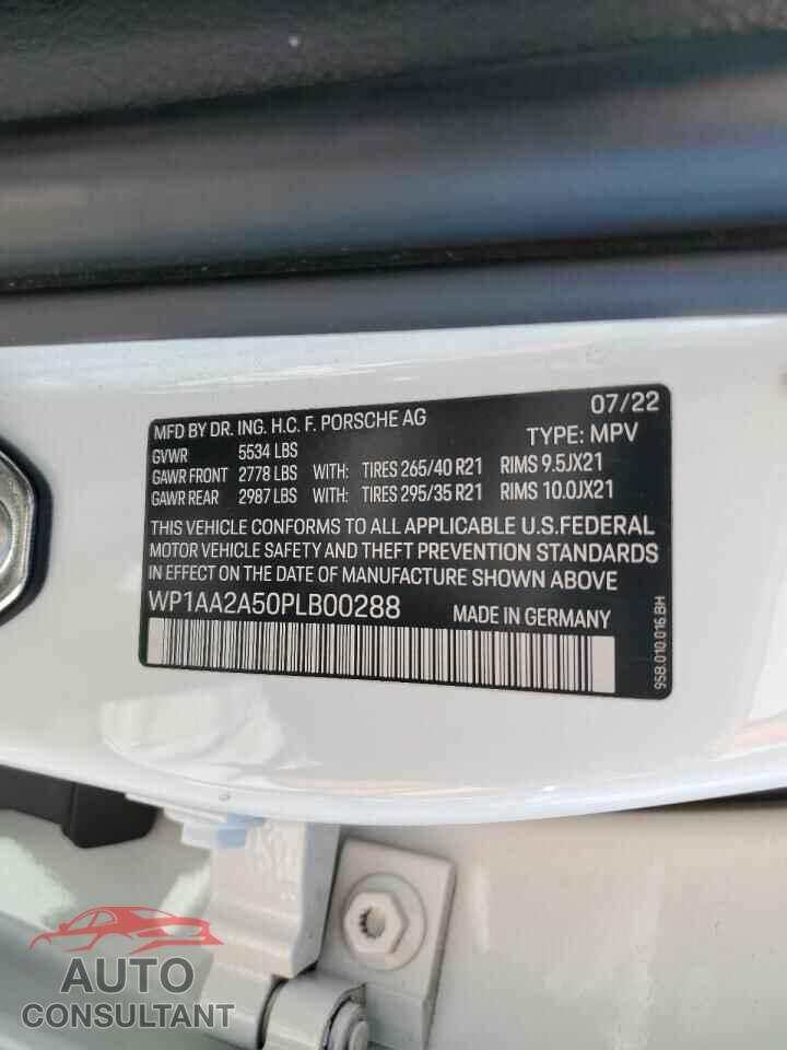 PORSCHE MACAN BASE 2023 - WP1AA2A50PLB00288